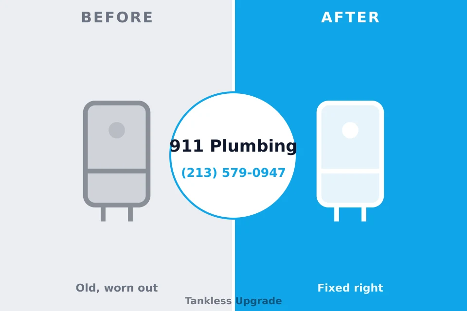 Before and after: plumbing company Kingston, PA